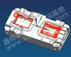 后蓋模具電極設(shè)計-UG加工中心編程培訓班級-學員作品 